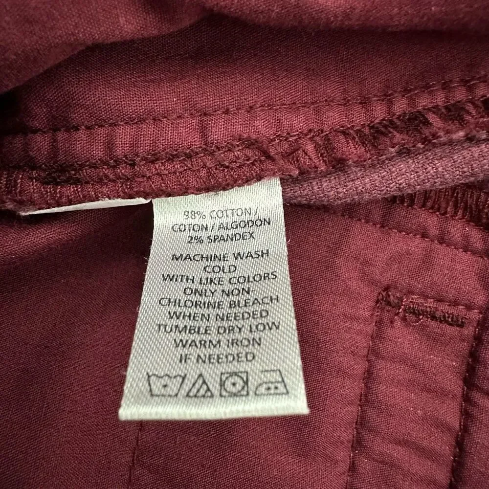 Loft Corduroy Burgundy Skirt size 0P